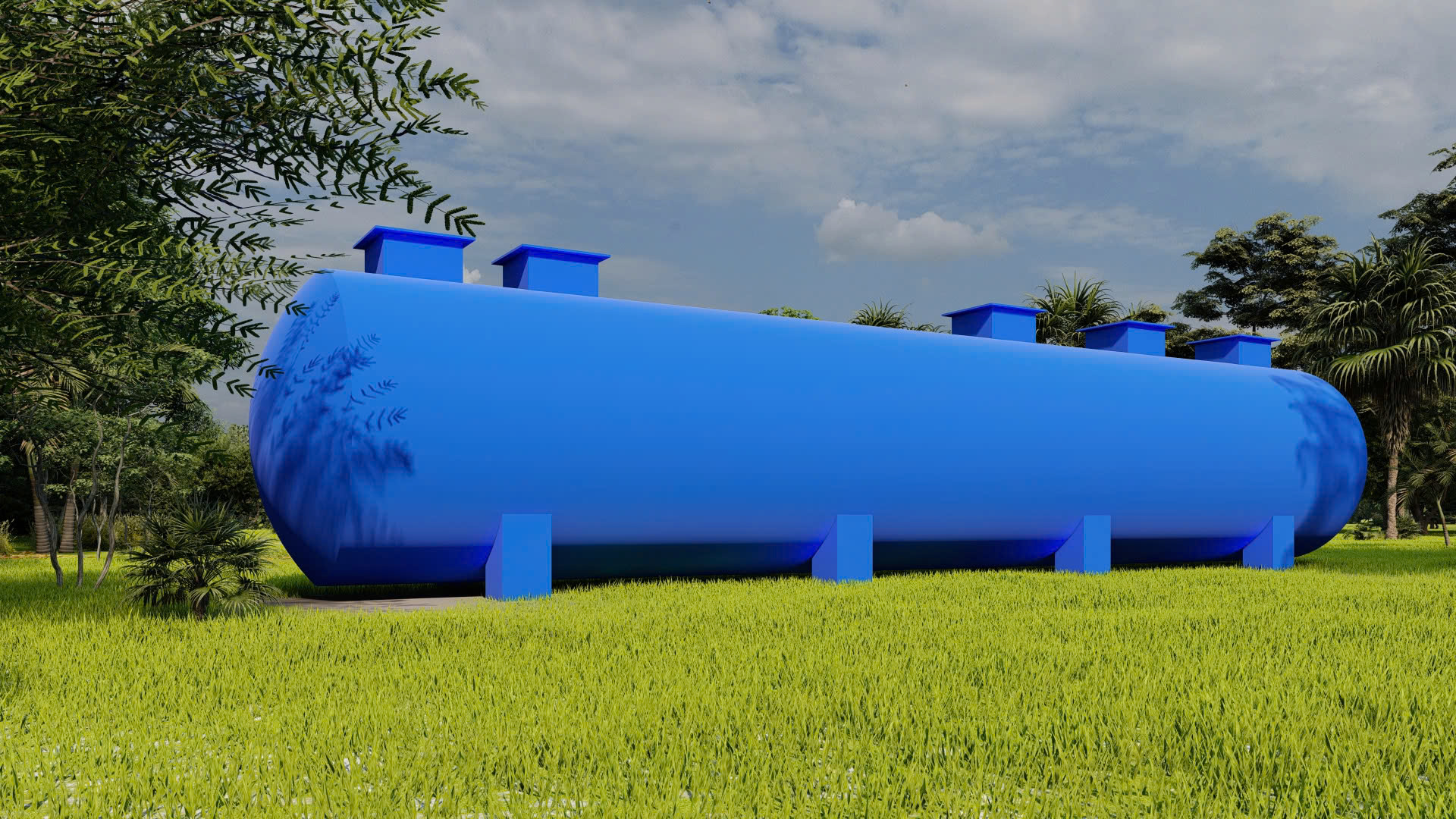 Hệ thống xử lý nước thải sinh hoạt công suất 50 m3/d