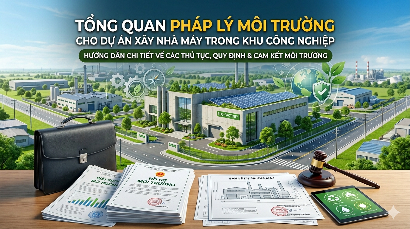 Tổng quan pháp lý môi trường cho dự án xây nhà máy trong khu công nghiệp